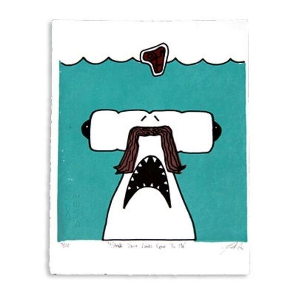 "Steak Sure Looks Good To Me" : 4 color print - Picture 1 of 3